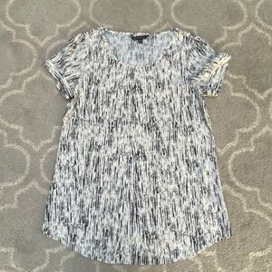 Express Stylish Black and White Women's Top